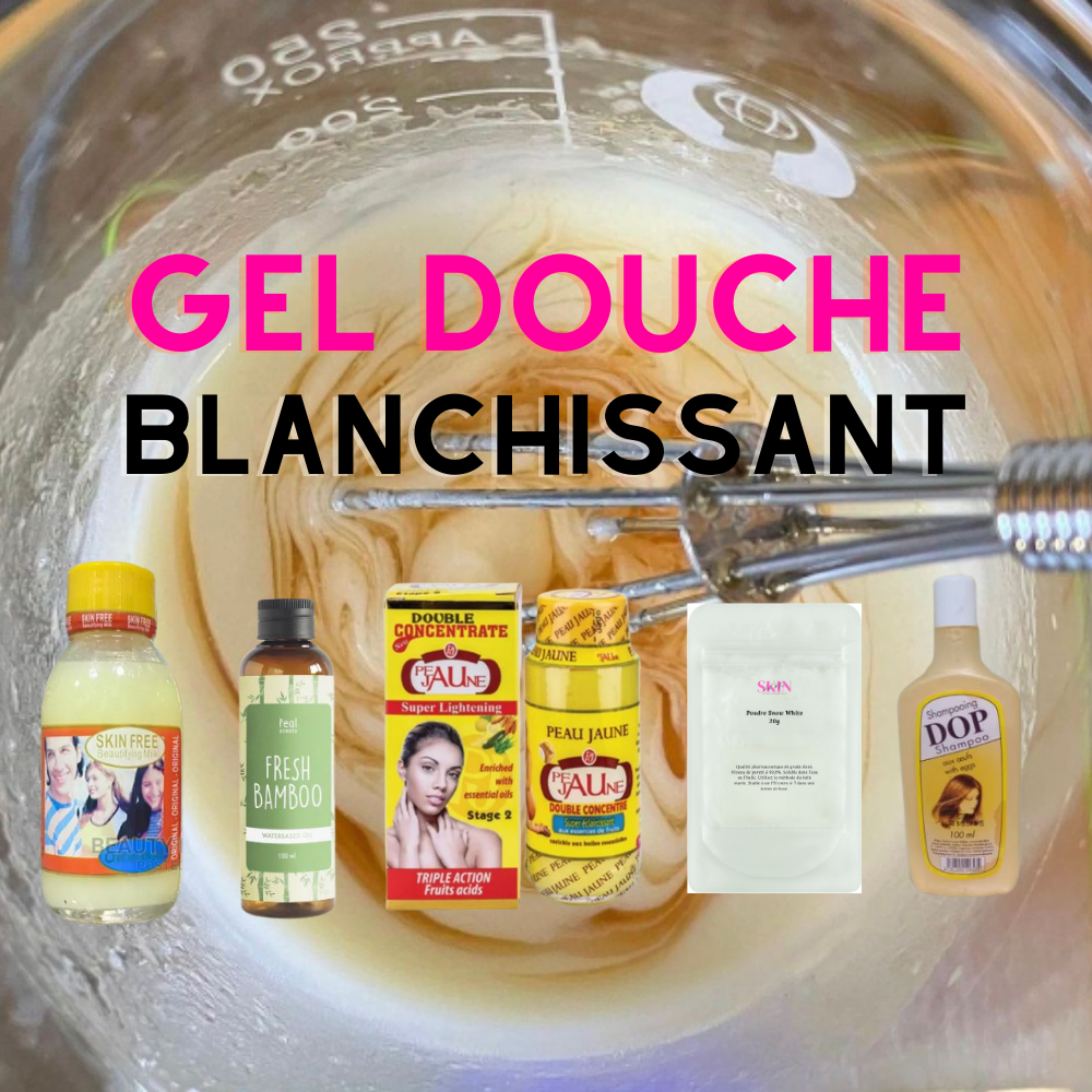 Gel douche blanchissant