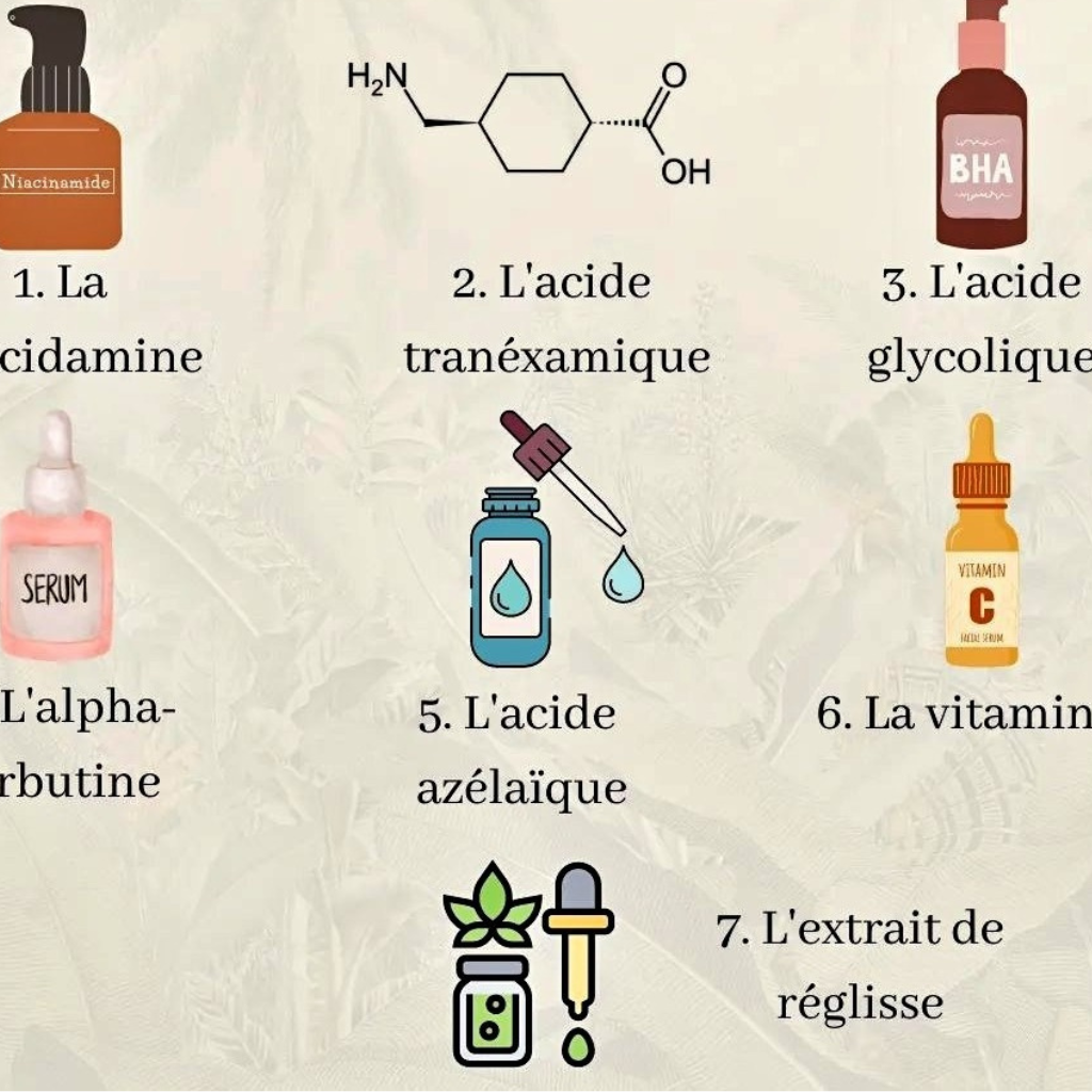 Les actifs éclaircissants