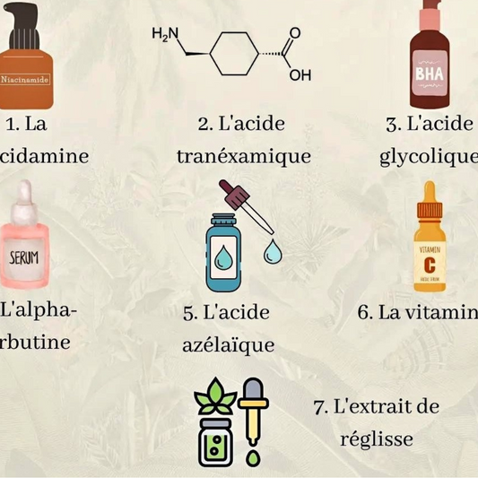 Les actifs éclaircissants