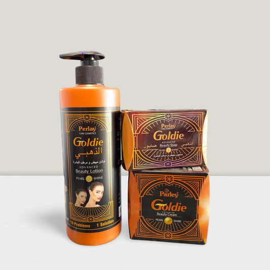 Gamme Parley Goldie – Lait, Savon & Crème Visage