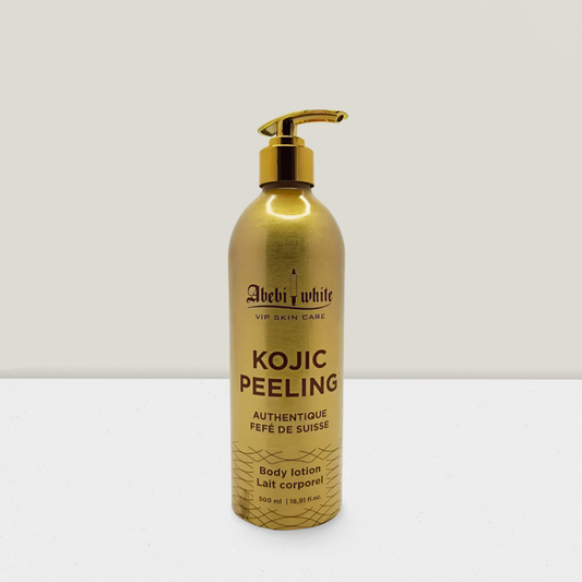 Abebi White Kojic – Lait Corporel Exfoliant & Éclaircissant